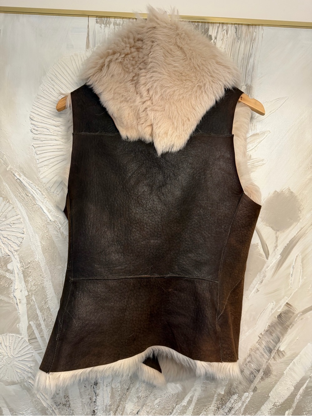 Karl Donoghue Shearling Lambskin Vest Size Large - Picture 2 of 4